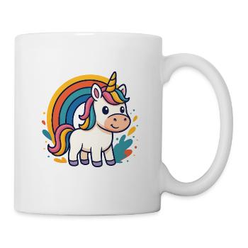 Rainbow Unicorn Graphic - Mug - white - Right
