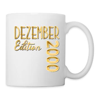 26. GEBURTSTAG 2000 DEZEMBER - Tasse - Weiß - Rechts