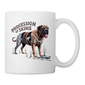 Cyborg Mastiff Skin Layers - Mug - white - Right