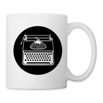 Vintage Typewriter Icon - Mug - white - Right