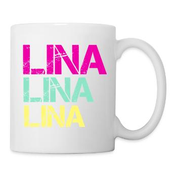 LINA Neon Triptych - Mug - white - Right