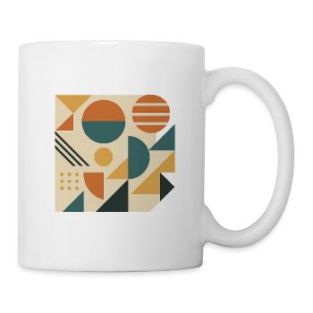 Geometric Color Tiles Pattern - Mug - white - Right