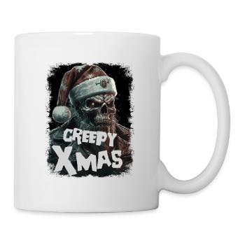 Zombie mit Weihnachtsmütze - Tasse - Weiß - Rechts