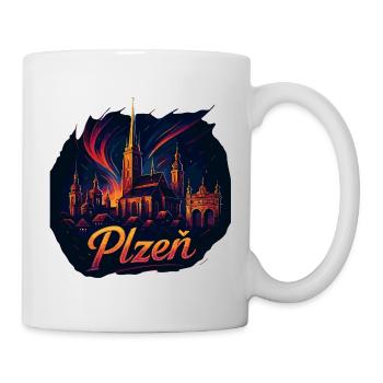 Pilsen Plzeň City Czech Republic Silhouette Gift - Mug - white - Right