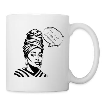 Awareness and Gratitude in Silhouette - Mug - white - Right