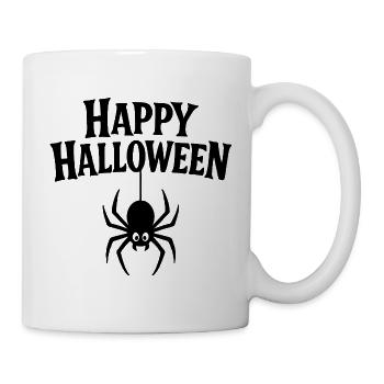 Happy Halloween Design - Tasse - Weiß - Rechts