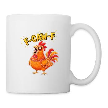 F Caw f Rooster Cartoon - Mug - white - Right