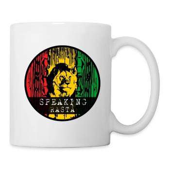 Lion in Rasta style - Mug - white - Right
