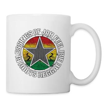 Bénédictions de Jah Roots Reggae Star - Mug blanc - blanc - Droite