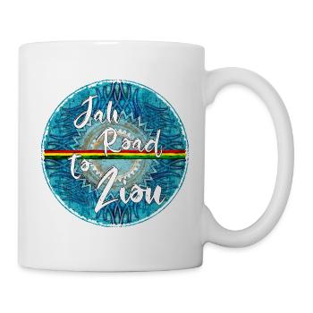 Jah Road to Zion Round Badge - Tasse - Weiß - Rechts