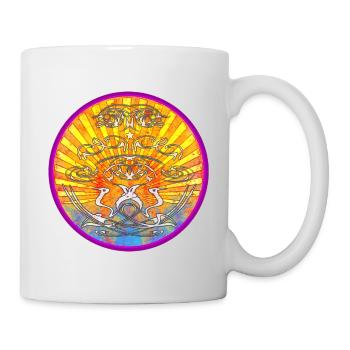 Grue Soleil Ornement Tribal - Mug blanc - blanc - Droite