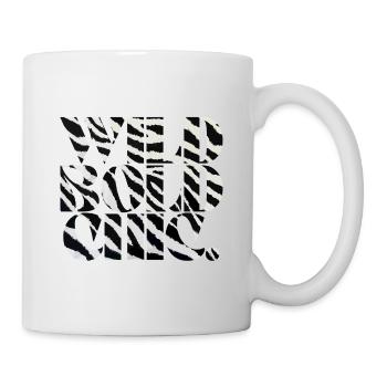 Sauvage, audacieux, chic, zèbre, typographie - Mug blanc - blanc - Droite