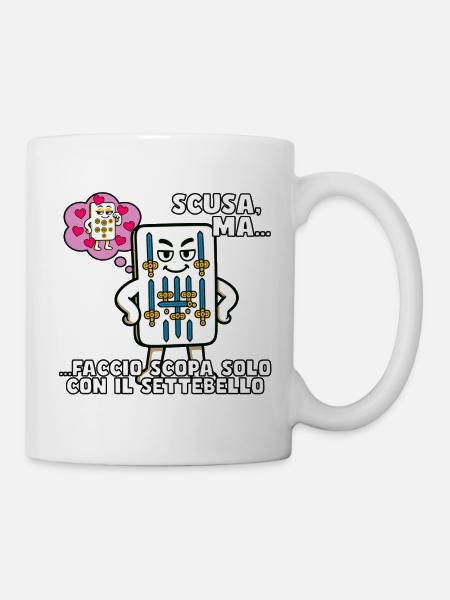 Ich nur mit dem Settebello - Tasse - Weiß