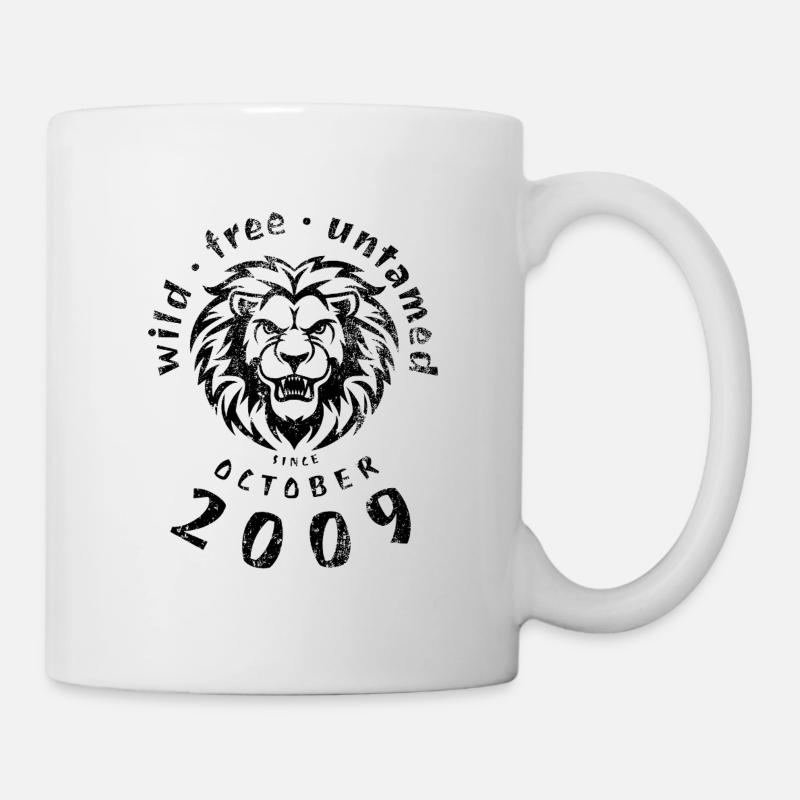 16. Geburtstag Wild, free & untamed since 10/2009 - Tasse - Weiß
