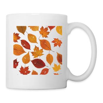 Autumn Leaf Pattern - Mug - white - Right