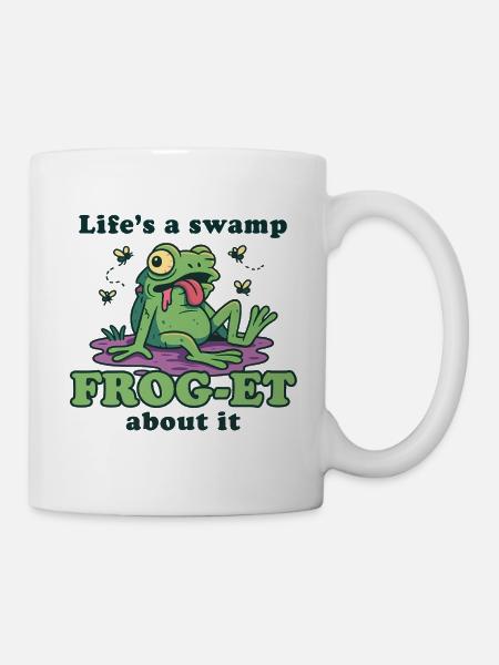 Sumpffrosch-Meme: Frosch-ET Es - Tasse - Weiß