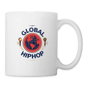 HipHop mondial Globe Microphones - Mug blanc - blanc - Droite