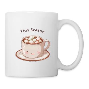 Anime Hot Chocolate – This Season Cozy Vibes - Tasse - Weiß - Rechts