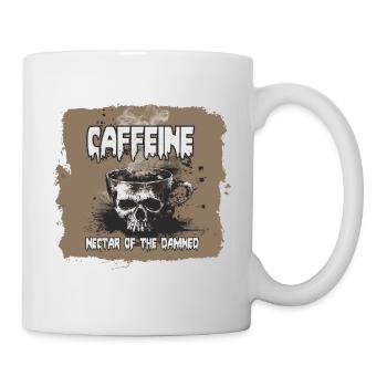 Kaffee, Nektar der Verdammten - Tasse - Weiß - Rechts