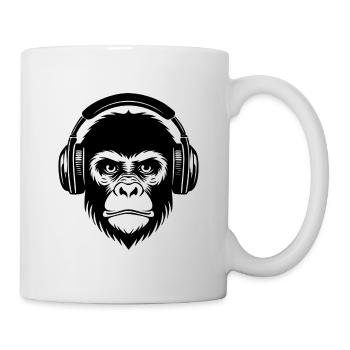 Streetstyle Monkey Head Graffiti Beat Edition Chemise - Mug blanc - blanc - Droite