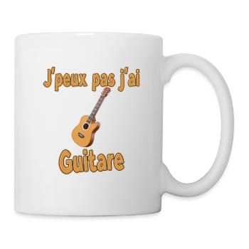I can't I have guitar - Mug - white - Right