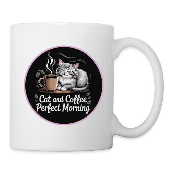 Cat Coffee Morning Magic - Mug - white - Right