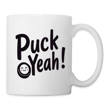 Puck Yeah Hockey Humour - Mug blanc - blanc - Droite