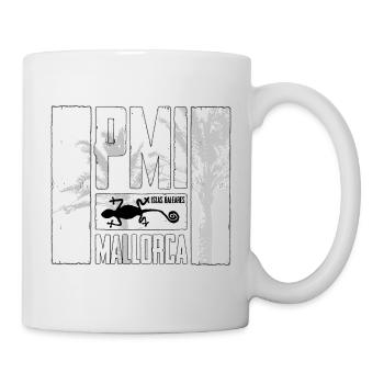 Majorque Logo du palmier PMI - Mug blanc - blanc - Droite
