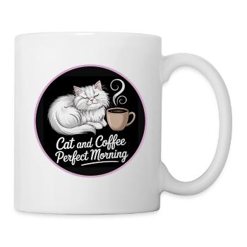 Cat and Coffee Perfect Morning - Mug - white - Right