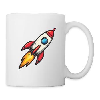 Cartoon Rocket Firestorm - Mug - white - Right
