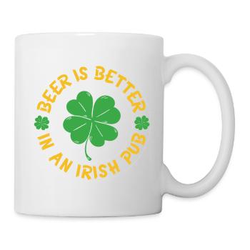 Beer better irish pub - Mug - white - Right