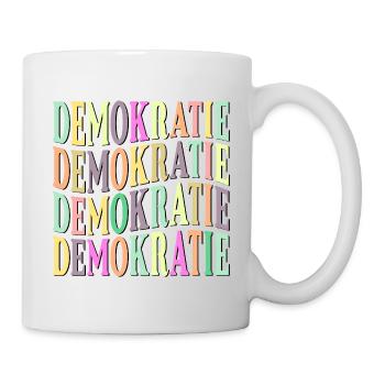 WAHL WÄHLEN - DEMOKRATISCH DEMOKRATIE - Tasse - Weiß - Rechts