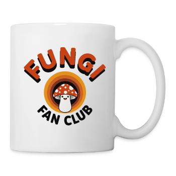 Fungi Fan Club Retro Mushroom Saying - Mug - white - Right