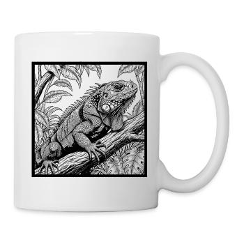 Iguana in the jungle ! - Mug - white - Right