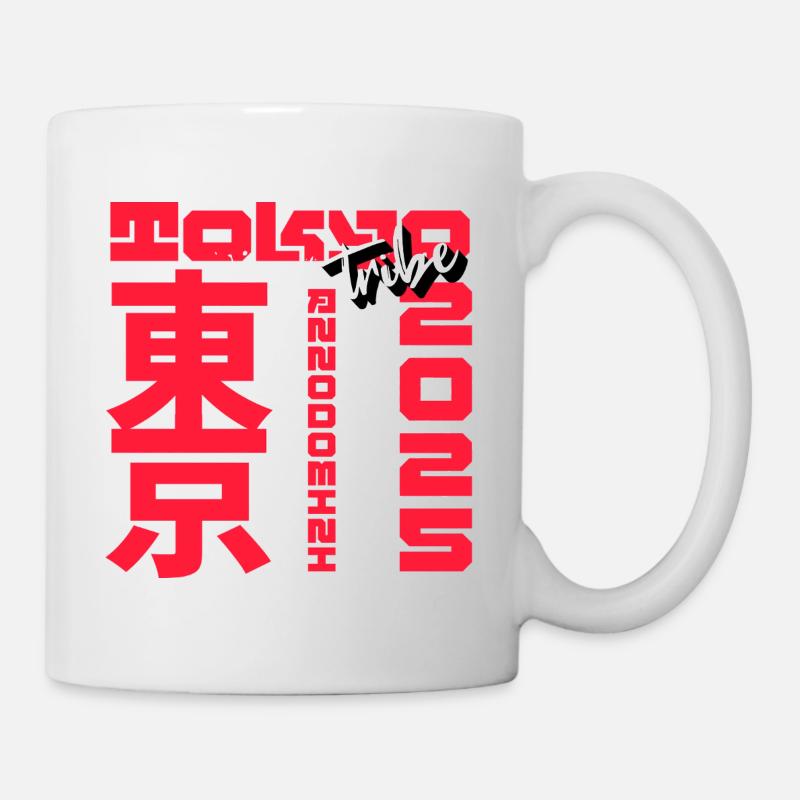 Graffiti Kanji Rouge - Mug blanc - blanc