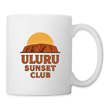 Uluru Sunset Club – Australien Shirt - Tasse - Weiß - Rechts