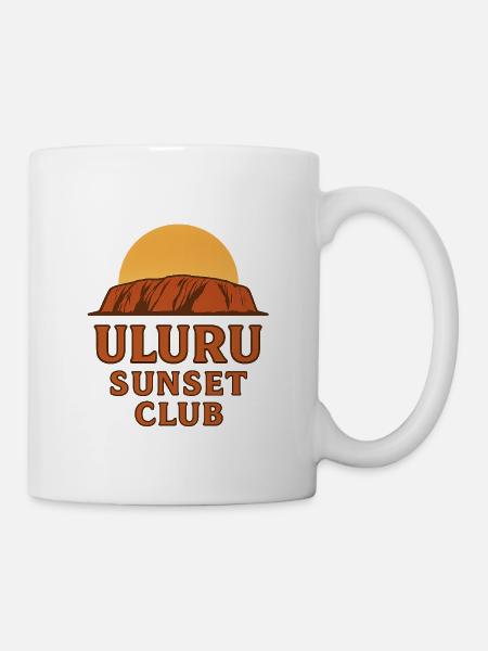 Uluru Sunset Club – Australia Shirt - Mug - white