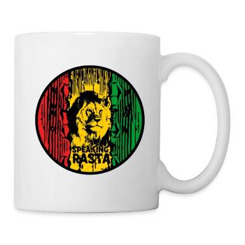 Löwe Rasta Farbkreis - Tasse - Weiß - Rechts