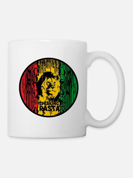 Roue chromatique Rasta Lion - Mug blanc - blanc