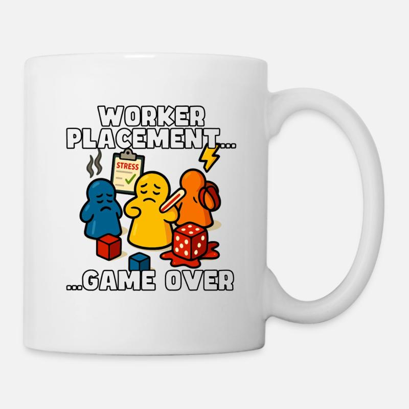 Placement d’ouvriers : Game Over - Mug blanc - blanc