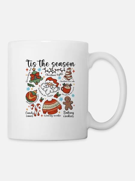 Cozy Christmas Doodle Parade - Kop/krus - hvid