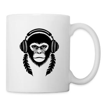 Digital Monkey Head Cyber Edition Shirt - Mug - white - Right