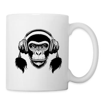 Chemise analogique Monkey Head Tape Loop Edition - Mug blanc - blanc - Droite
