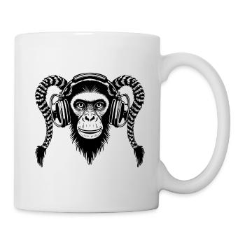 Festival Monkey Head Dawn Rave Edition Chemise - Mug blanc - blanc - Droite