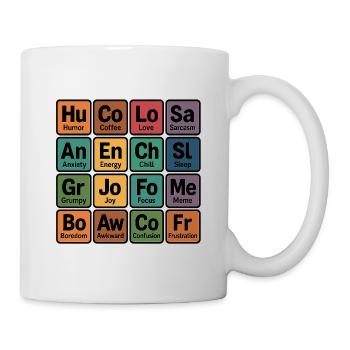 Colorful Emotion Squares - Mug - white - Right