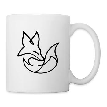 One_Line_Fuchs - Mug blanc - blanc - Droite