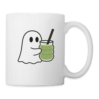 Sweet spirit with matcha latte in a trendy glass - Mug - white - Right