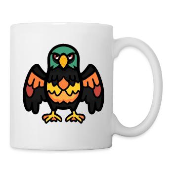 Aigle Halloween Bande Dessinée Drôle - Mug blanc - blanc - Droite