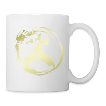 Karate Silhouette Fighter - Mug - white - Right