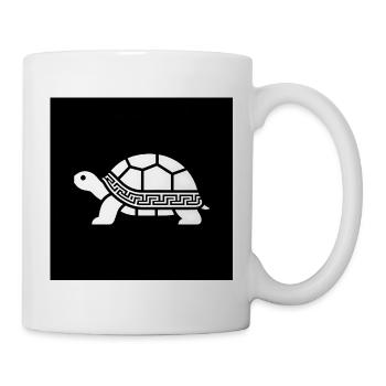 Tortue géométrique avec motif - Mug blanc - blanc - Droite